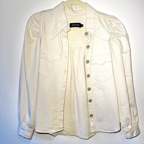 *NWOT* Pastiche Allegra Denim Shirt Sz Small - Picture 3 of 4